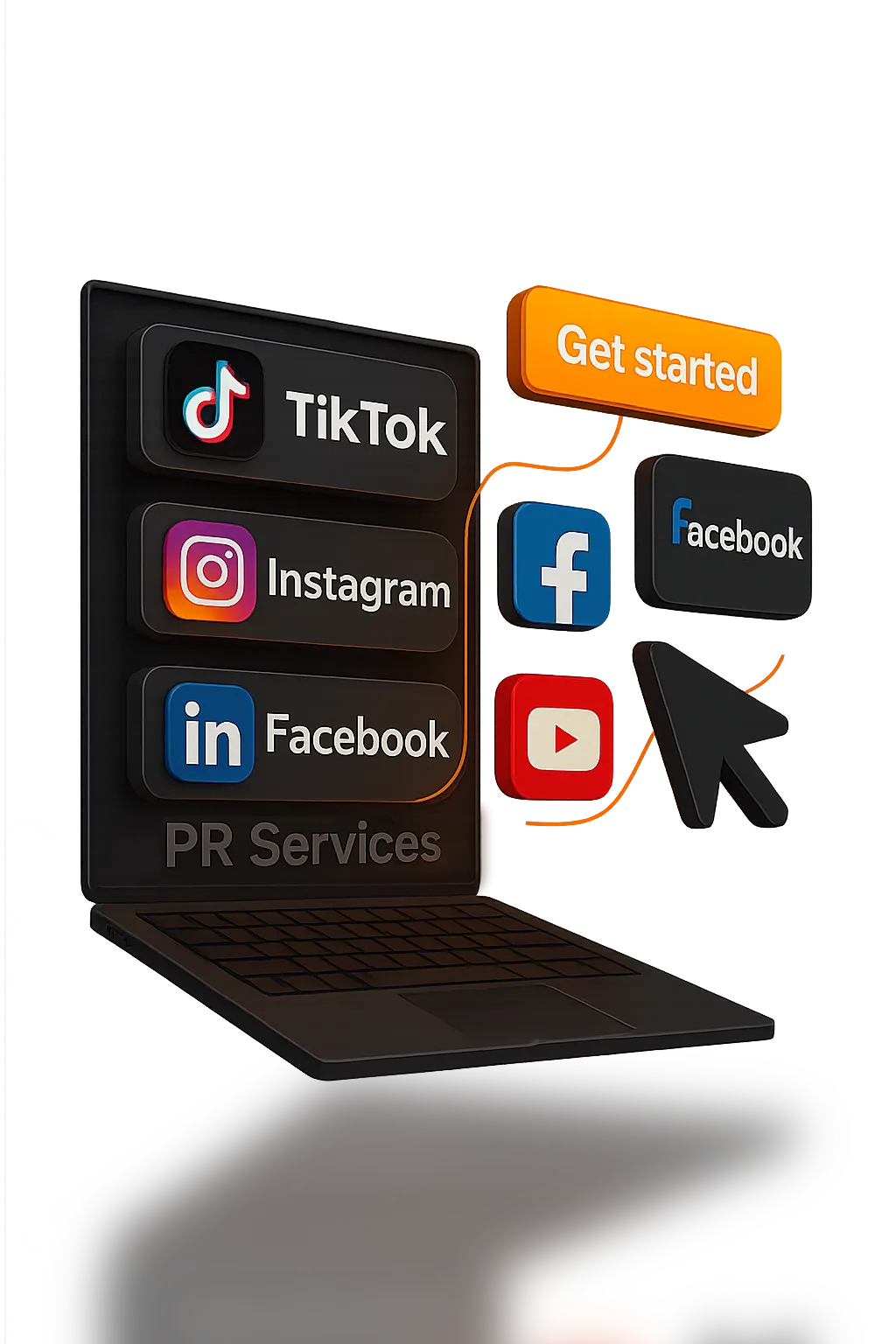 PR management dashboard with media coverage and communications metrics