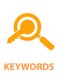Keywords icon — key & magnifier