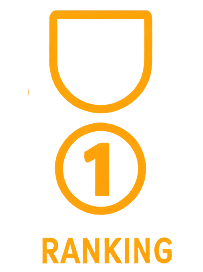 Ranking icon — medal with number 1