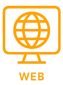 Web icon — globe on monitor